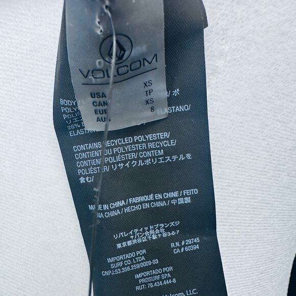 Volcom Hot Tropics Underwire Bikini Top XS Floral True Blue Swimwear‎ NWT - Picture 7 of 8